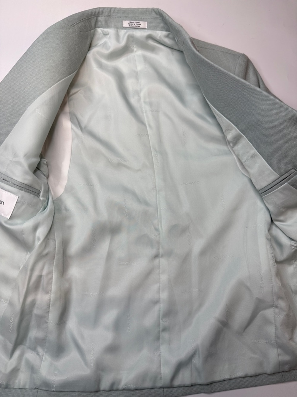 Calvin Klein Boys' Slim-Fit Stretch Suit Jacket -Dark Sage - Picture 5 of 13